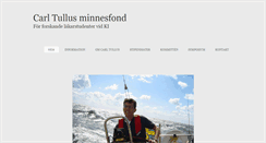 Desktop Screenshot of carltullusminnesfond.se